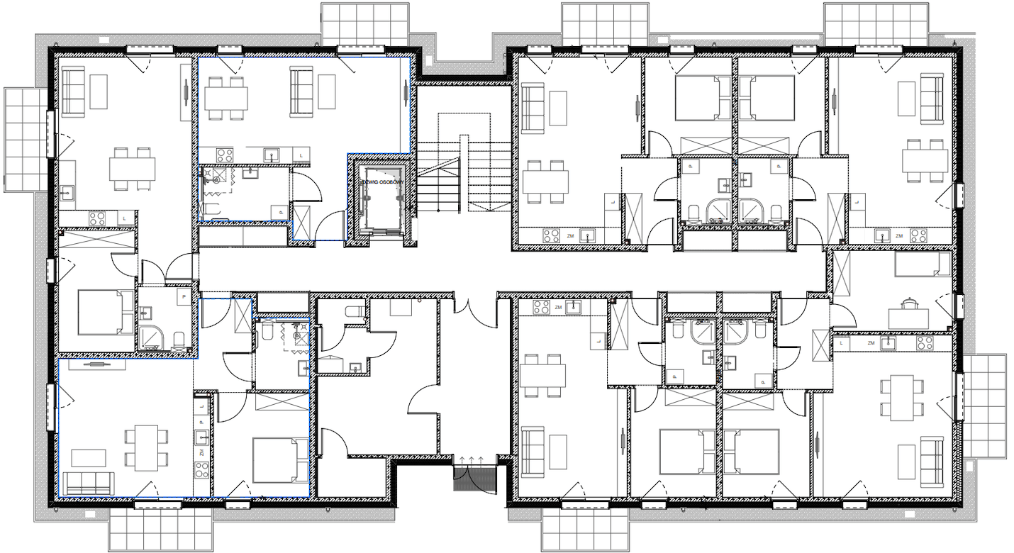 SIM 4 kondygnacje – parter